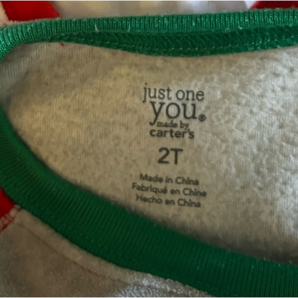 2T Christmas matching set fleece Carter’s - Picture 2 of 2